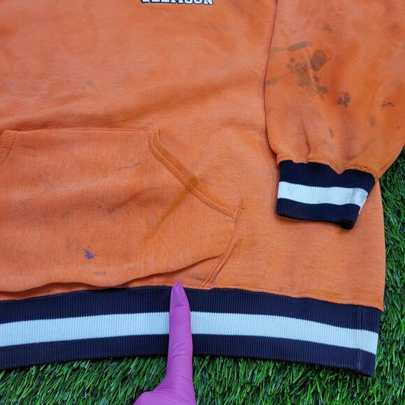 Vintage Clemson University Sweatshirt Womens XL 23x23 Boxy - Picture 9 of 15